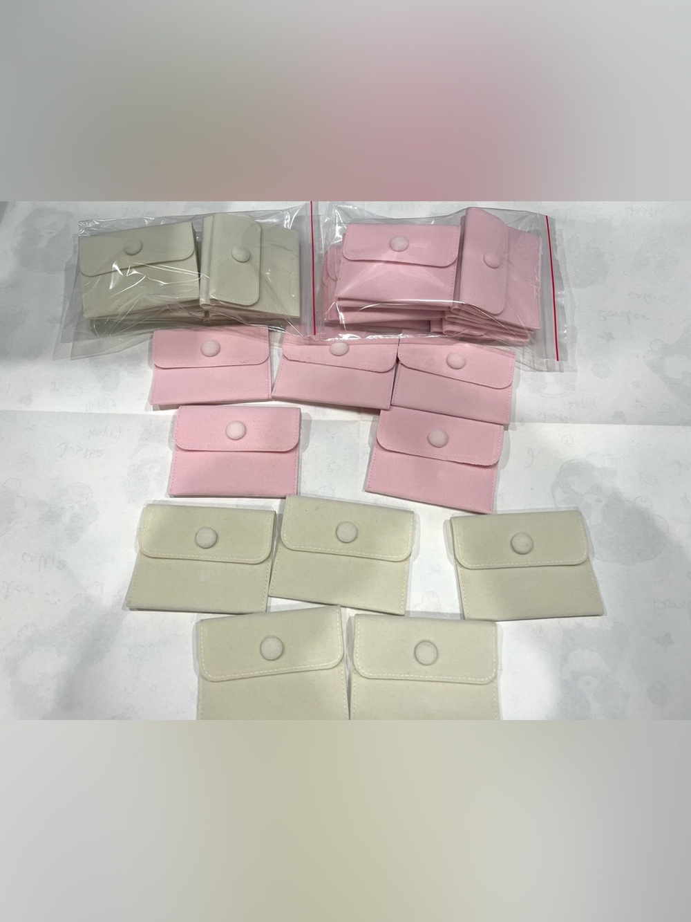 30 Brand New Velvet Jewelry Pouches with Snap Closure (Soft Flocked Fabric)